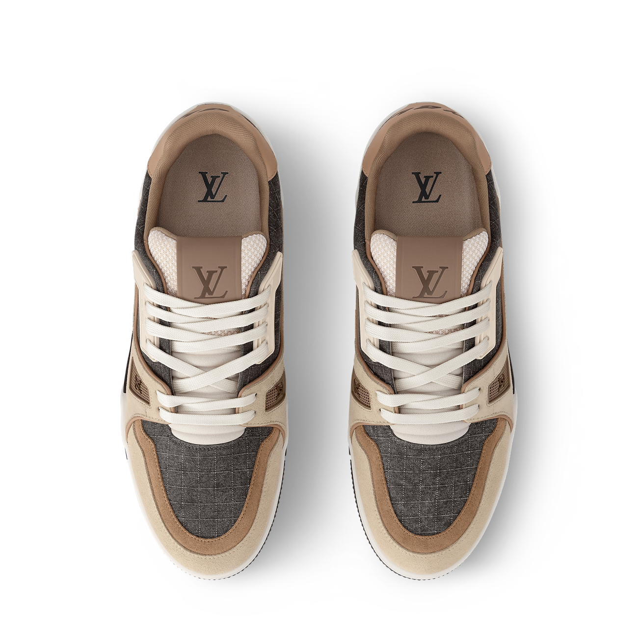 LV Trainer Outdoor Sneaker Water-repellent textile Brown