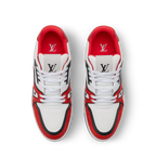 Louis Vuitton LV Trainer Red Alligator Leather Sneaker