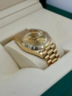 [2026 Top-Tier Replicas]RLX Day-Date "President" 40mm Yellow Gold Champagne Roman Numeral Dial - 228238