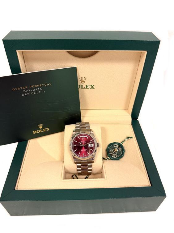 Day-Date 36mm Factory Cherry Red Dial
