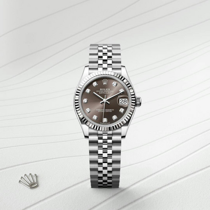 Rolex Datejust 31 Oyster, 31 mm, Oystersteel and white gold