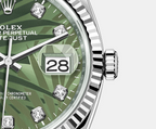 Rolex Datejust 36 mm Palm Dial Green with Diamond Markers
