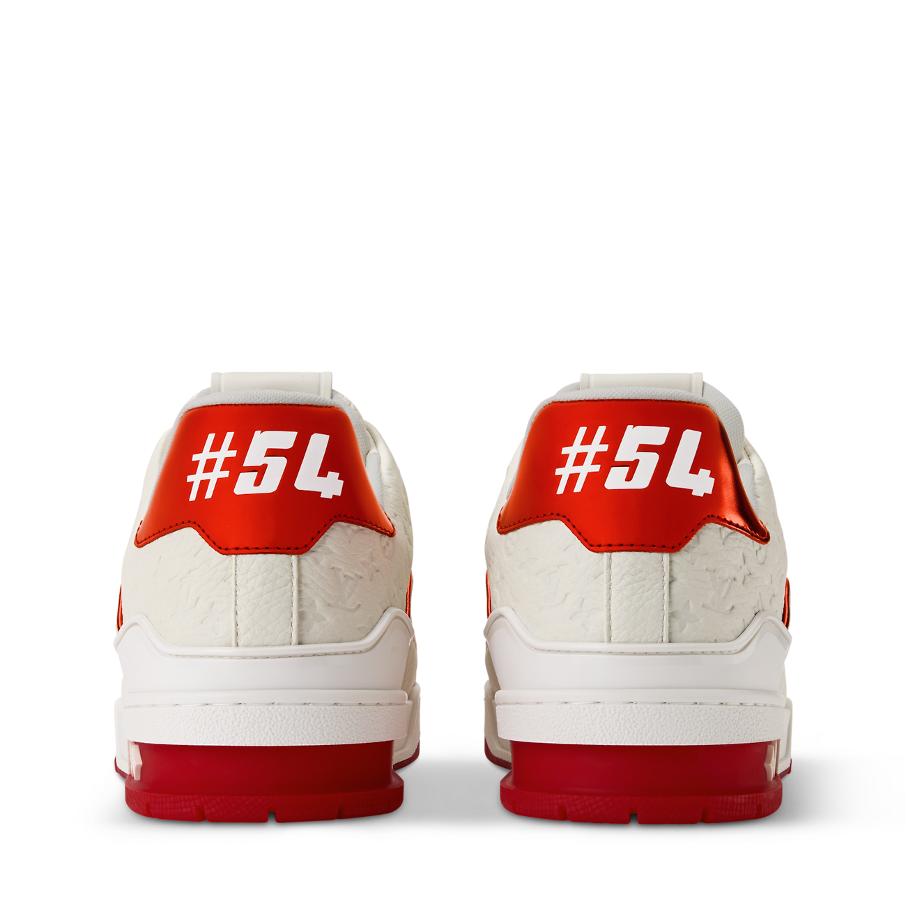 LV Trainer Sneaker Mini Monogram pattern Red