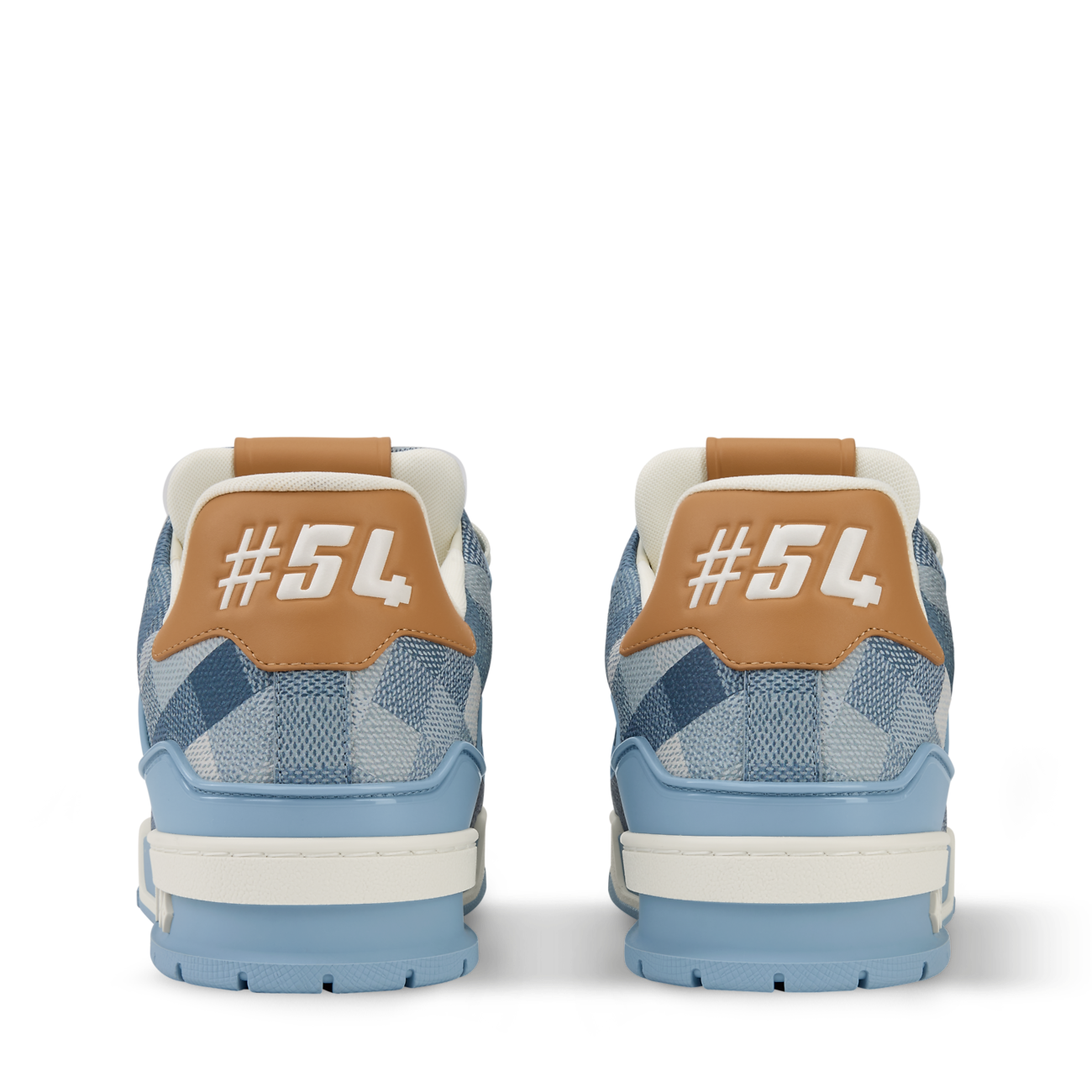 LV Trainer Sneaker Damoflage grained calf leather Blue