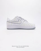 Louis Vuitton x Nike Air Force 1 Monogram Grey Frost Edition (Custom)