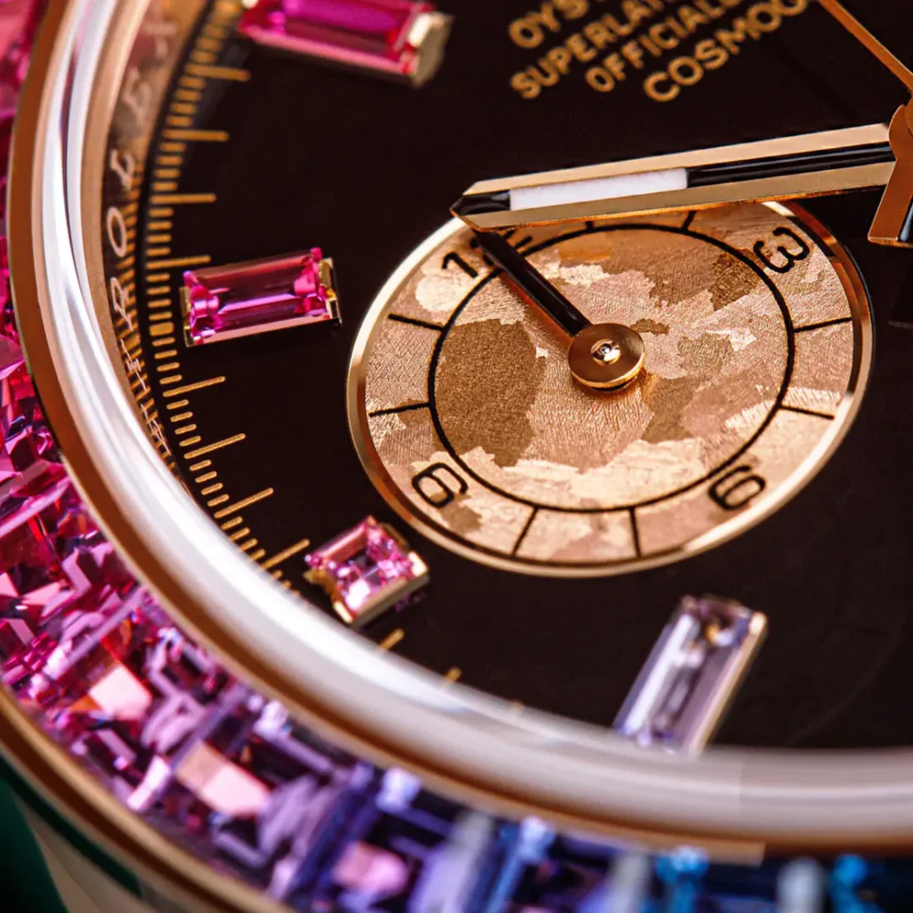 Cosmograph Daytona Rainbow Yellow Gold Black Dial
