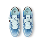 LV Trainer Sneaker Monogram-printed canvas Blue