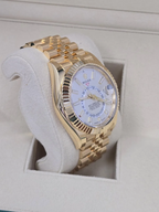 RLX Sky-Dweller 42mm 336938-0003/0006 Yellow Gold White Dial Jubilee