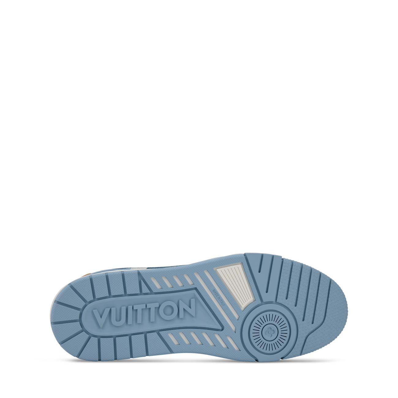 LV Trainer Sneaker Damoflage grained calf leather Blue