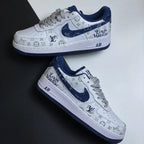 Louis Vuitton x Nike Air Force 1 07 Low ‘White Blue’