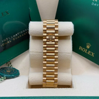 Rolex Day-Date "President" 36mm Yellow Gold White Roman Dial Women Watch - 128238