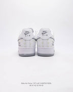 Louis Vuitton x Nike Air Force 1 Monogram Grey Frost Edition (Custom)
