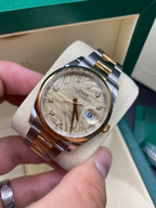 RLX Datejust 36mm 126203 Golden Palm Dial Domed Bezel Oyster Bracelet