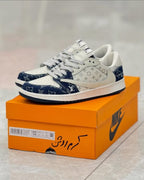 Louis Vuitton x Nike Air Jordan 1 Low “Monogram Denim” (Custom)