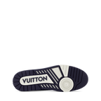 Louis Vuitton LV Trainer Indigo Blue Denim Sneakers with Swarovski™ Pearls