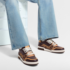 Louis Vuitton LV Trainer Brown Monogram Leather Sneaker