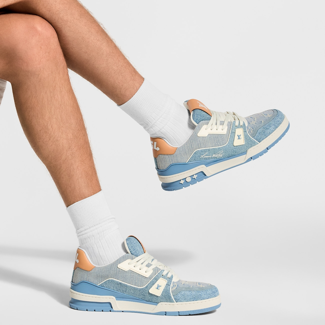 LV Trainer Sneaker Blue