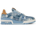 LV Trainer Sneaker Damoflage grained calf leather Blue