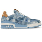 LV Trainer Sneaker Damoflage grained calf leather Blue