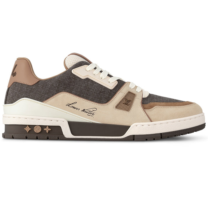 LV Trainer Outdoor Sneaker Water-repellent textile Brown