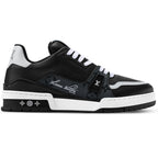 Louis Vuitton LV Trainer Black Monogram Leather Sneaker