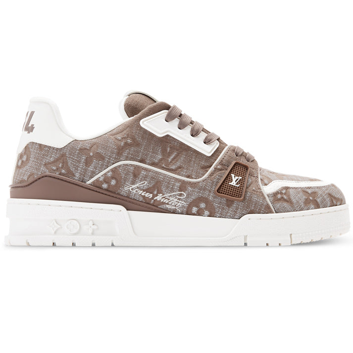 LV Trainer Sneaker Monogram-pattern canvas Taupe Brown
