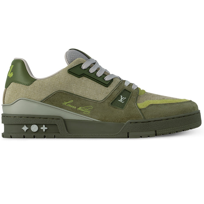 LV Trainer Outdoor Sneaker Water-repellent textile Green