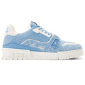 LV Trainer Sneaker Monogram-pattern canvas Blue