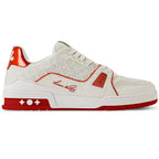 LV Trainer Sneaker Mini Monogram pattern Red
