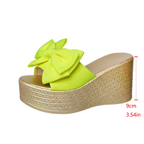 Bootara Women’s BowBella Platform Wedge Sandals – Chunky Flatform Summer Shoes